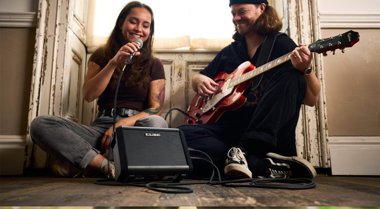 Roland Cube Street Mini: Most Compact Busking Amp Ever?