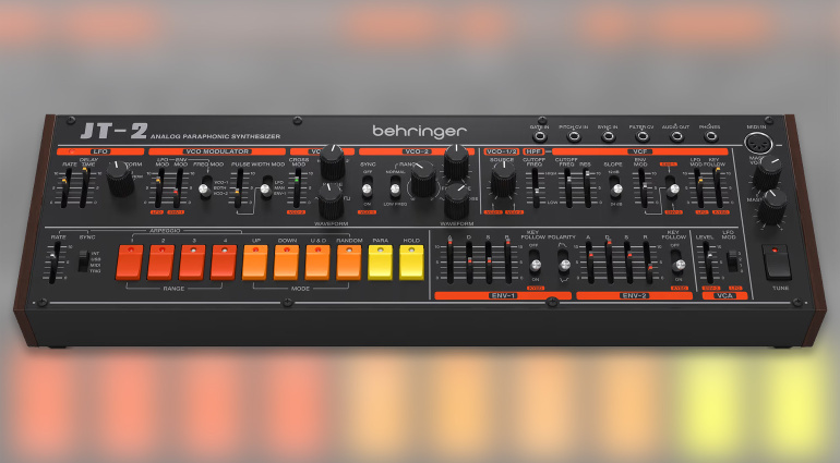 Behringer JT-2 Duophonic Analog Synth Now Available for Pre-Order