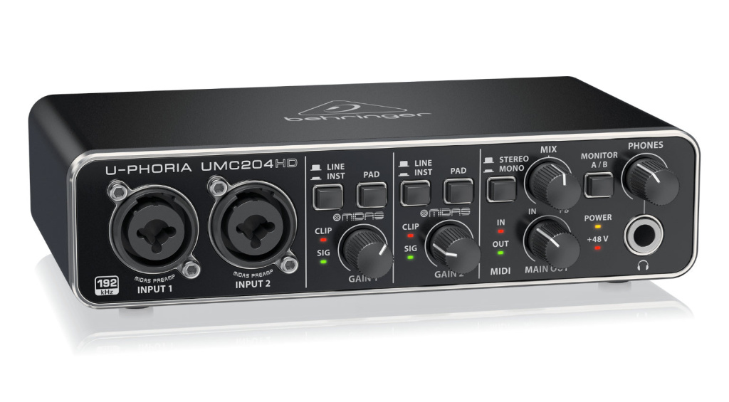 Behringer U-Phoria UMC204HD is one of the best-selling audio interfaces of 2025.