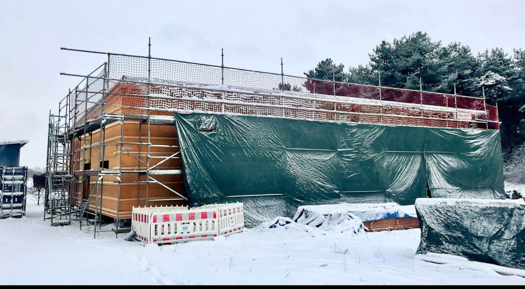 The new Lehle building in winter