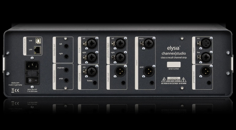 elysia channex studio Rear panel