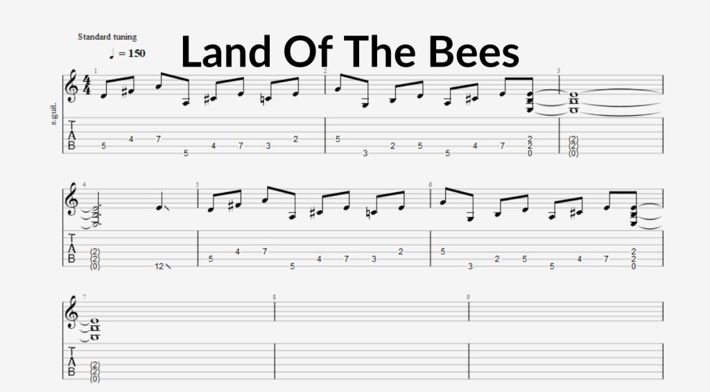 Land Of The Bees TAB 