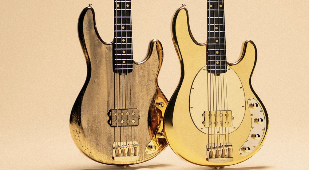 Music Man 50th Anniversary Stingray: Double Gold