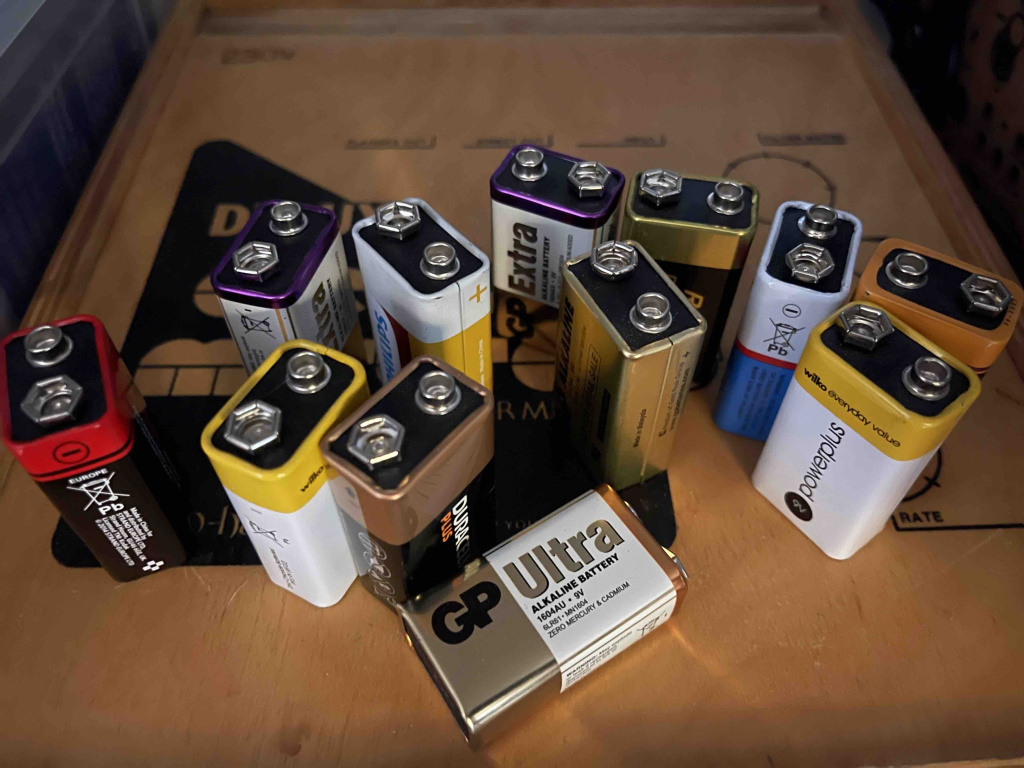 Old Batteries - Perfect for Fuzz Pedals