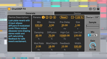 Dillon Bastan ChatDSP: This Tool Builds Max for Live Devices from Text