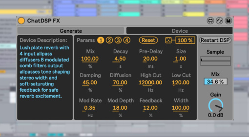 Dillon Bastan ChatDSP: This Tool Builds Max for Live Devices from Text
