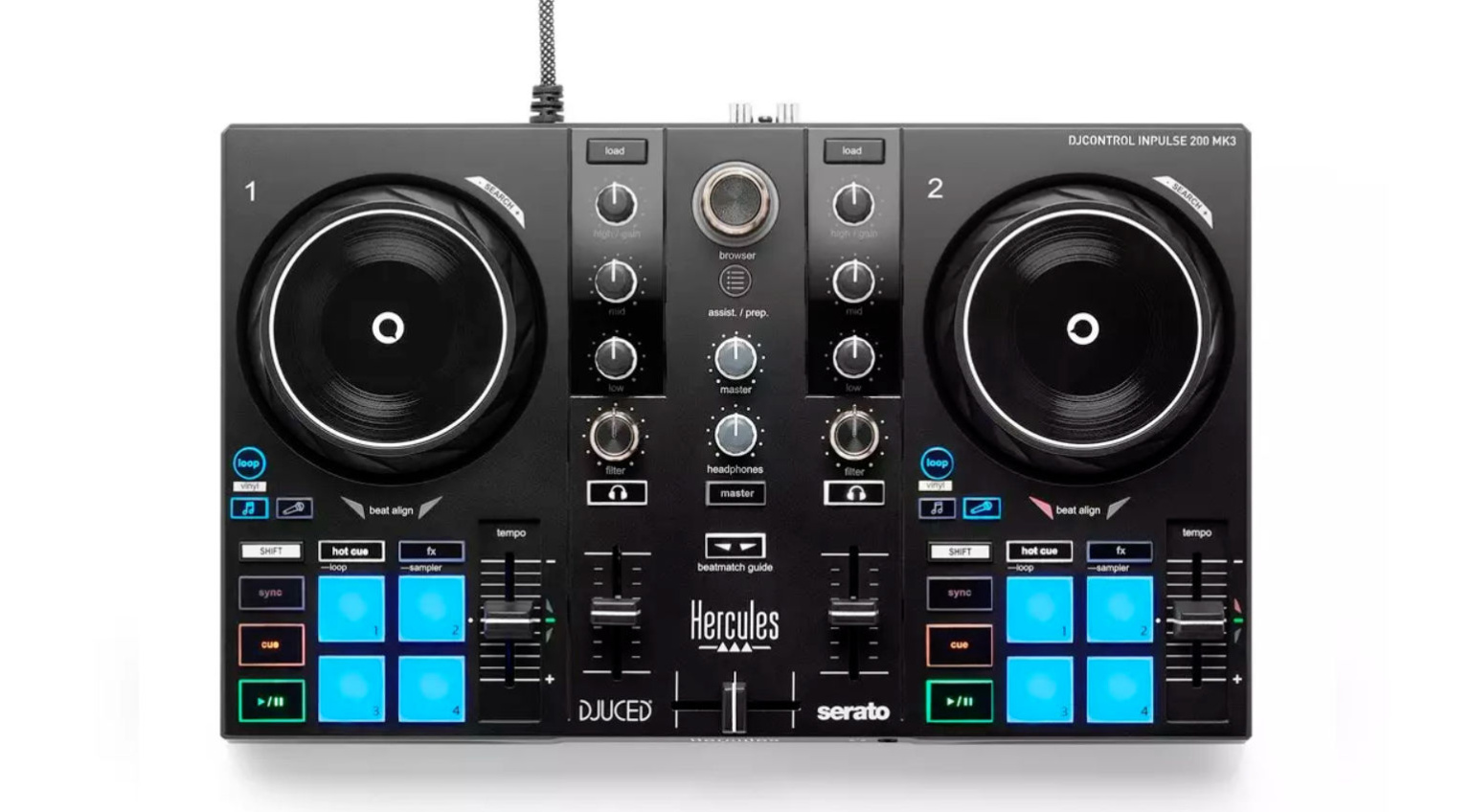 Hercules DJControl Inpulse 200 MK3: The Perfect 2-Deck Controller for ...