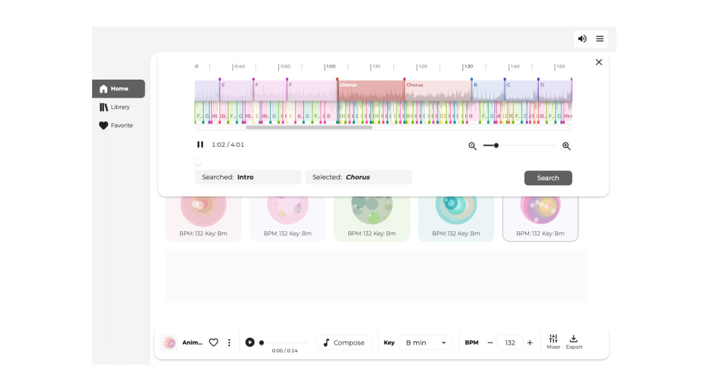 Melody Flip Analyze Palette
