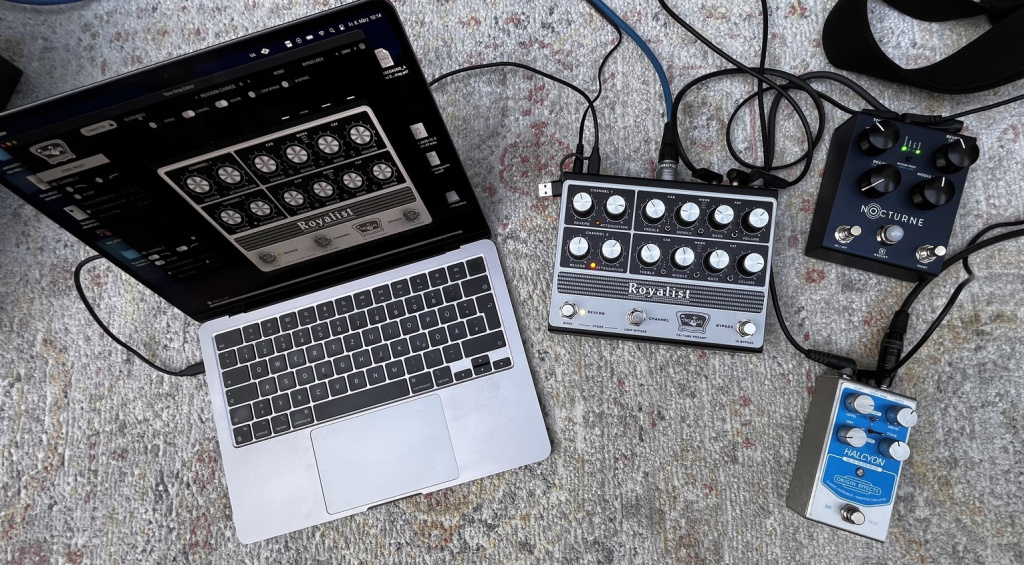 My setup for the Tone King Royalist review