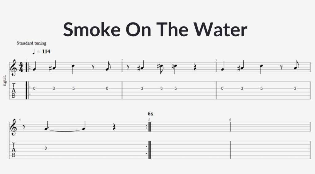 Smoke On The Water TAB 
