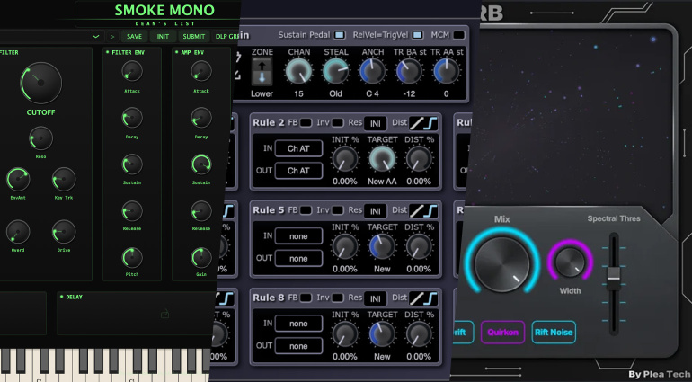 Smoke Mono 1, MPE Emulator, Spectaverb: Free Plugins of the Week