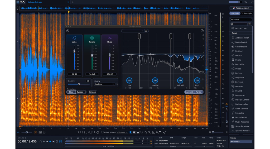 Dialogue Isolate of the Advance version