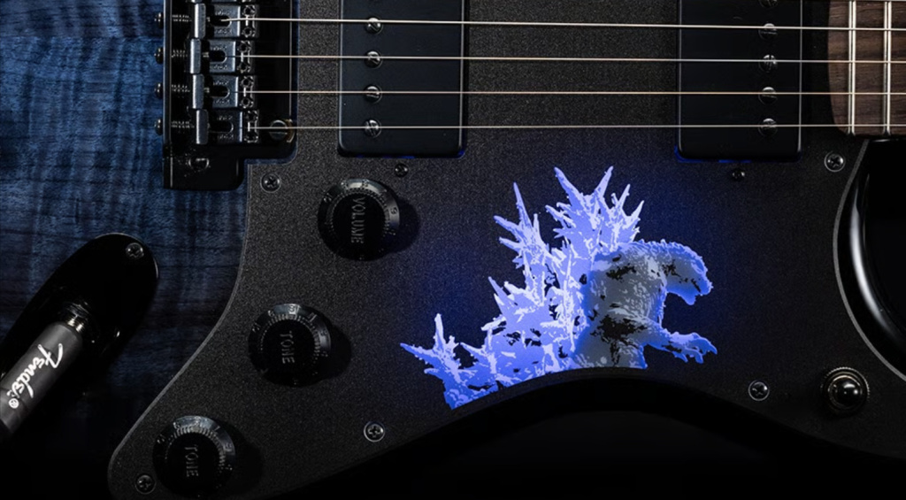 From the Fender Gozilla 70th Anniversary Collection