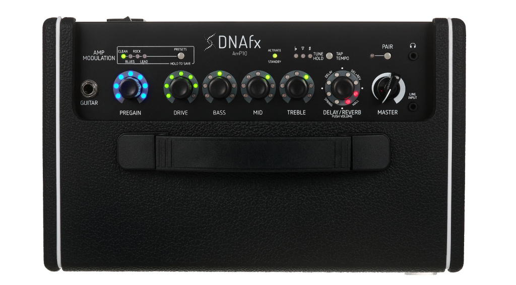 AmP10's top panel