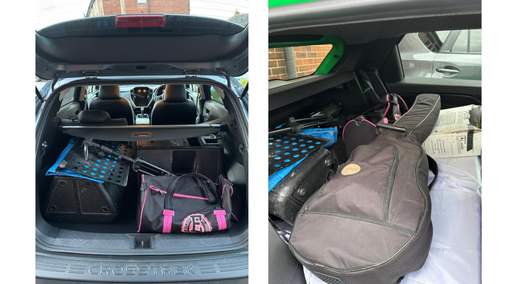 Loading gear outdoor gigs 