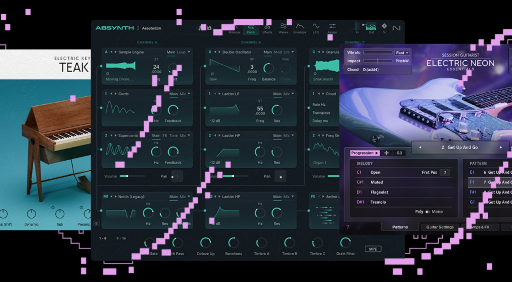 Absynth 6 is the “new” flagship synthesizer in the bundle