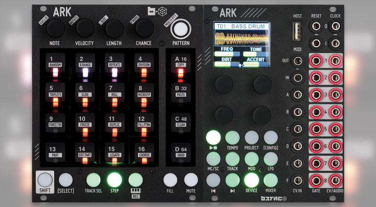 Befaco x Tesseract ARK: 16-Track Sequencer with Synth Engine