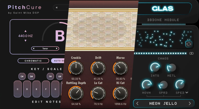 PitchCure, Retro Radio, Glas: Free Plugins of the Week