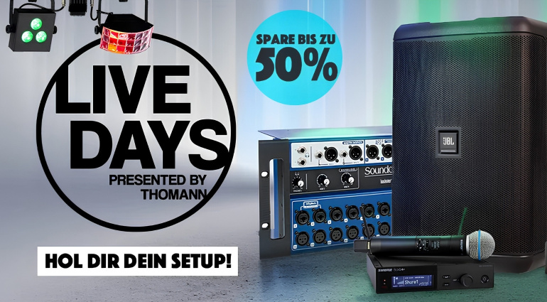 Thomann Live Days 2026: Hand-Picked Live Deals and the Best Offers