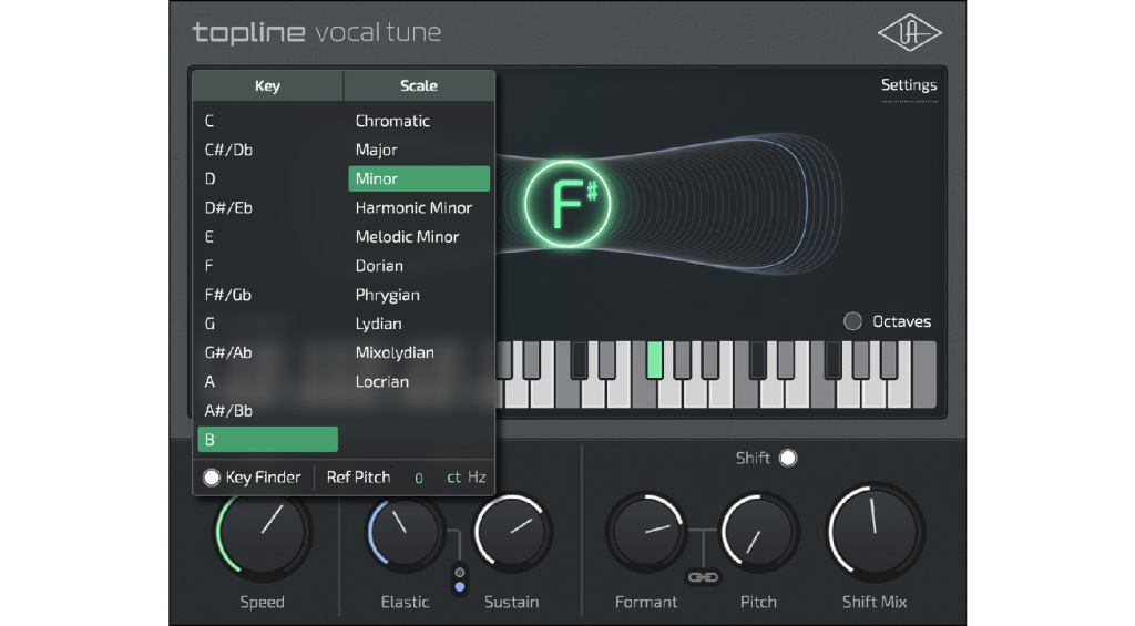 UAD Topline Vocal Tune Scales