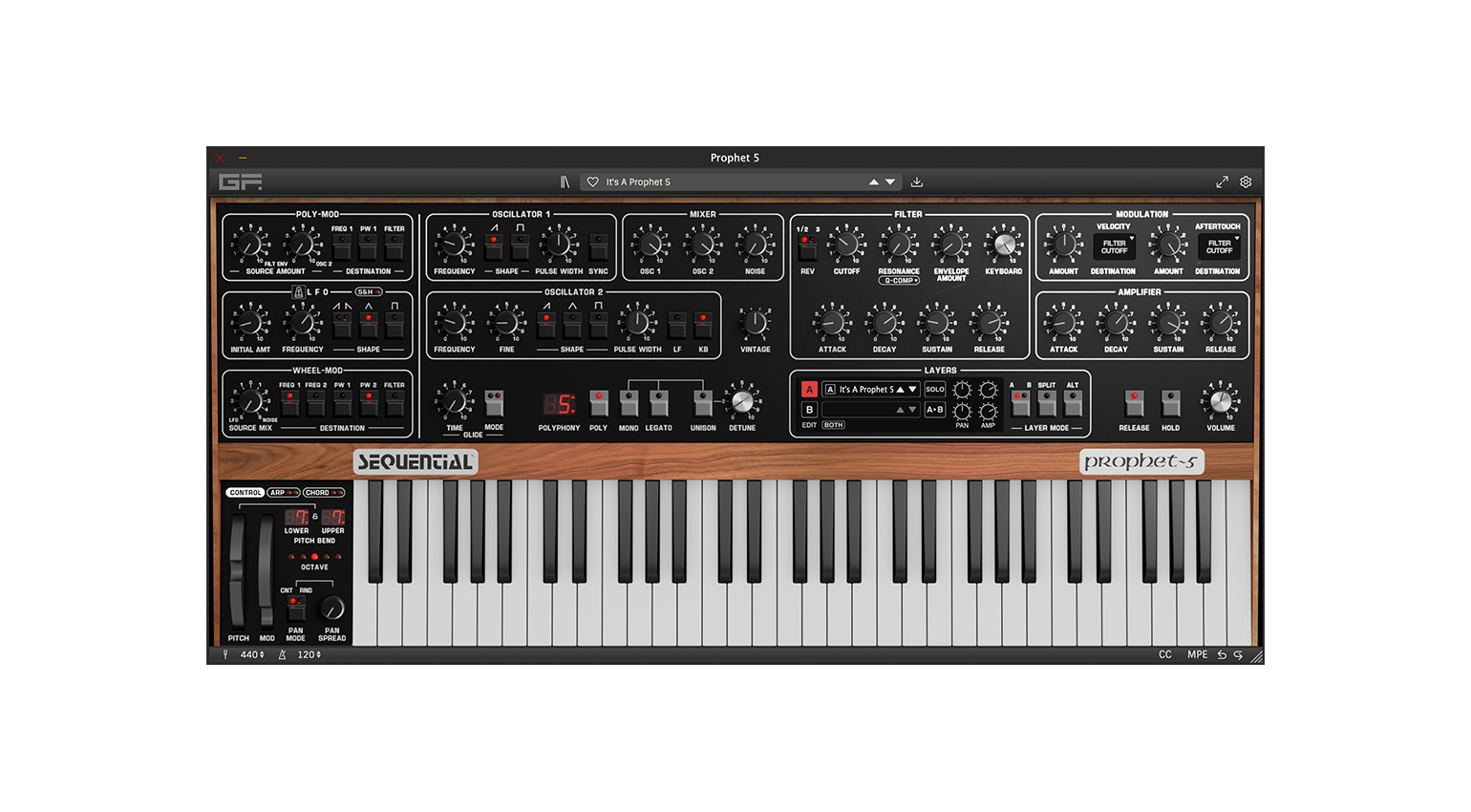 GForce Software Prophet~5