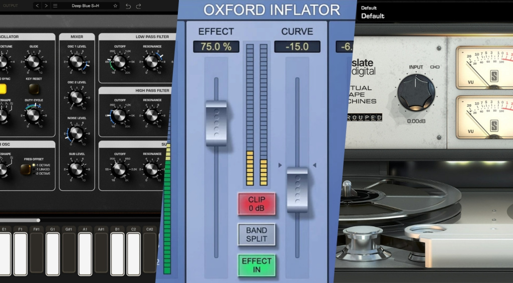 Moog, Sonnox, Slate Digital: 3 Plugin Deals for Fat Basslines, More Loudness, and Analog Tape Sound