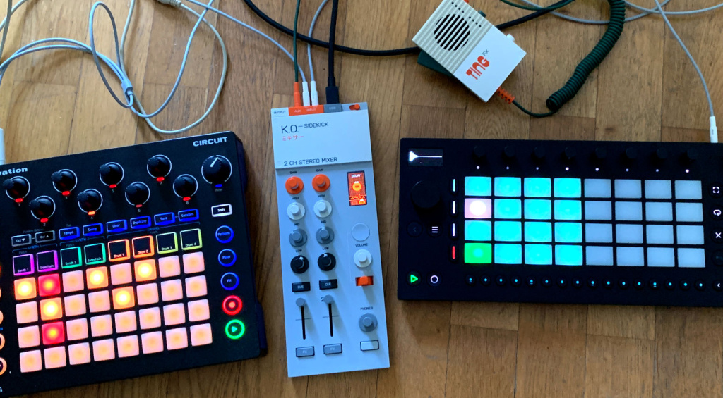 EP-136 in combination with Ableton Move and Novation Circuit