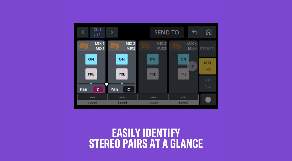 Yamaha URX, MGX, and CC1 Update Stereo Pairs