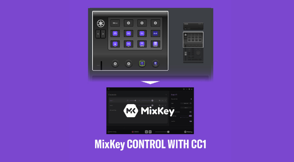 Yamaha URX, MGX, and CC1 Update MixKey Control