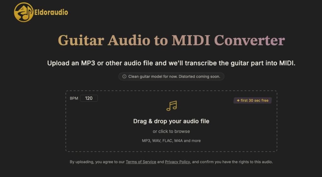 Guitar Audio to MIDI: No More Replaying Guitar Parts from Scratch — Eldoraudio Makes It Happen in Your Browser