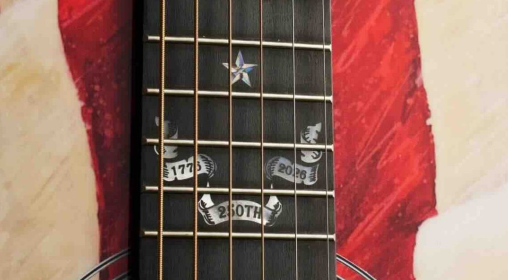 Semiquincentennial star inlays in paua and mother of pearl