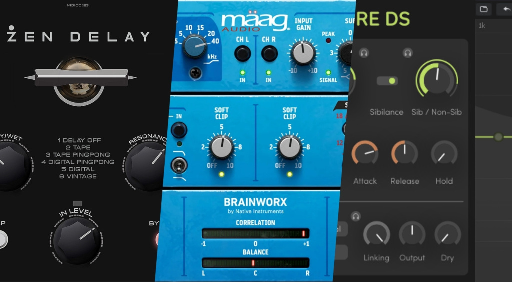 Erica Synths x Ninja Tune, Plugin Alliance, Three-Body Technology: 3 Strong Plugin Deals for Dub Delay, Mastering EQ, and Spectral De-Essing