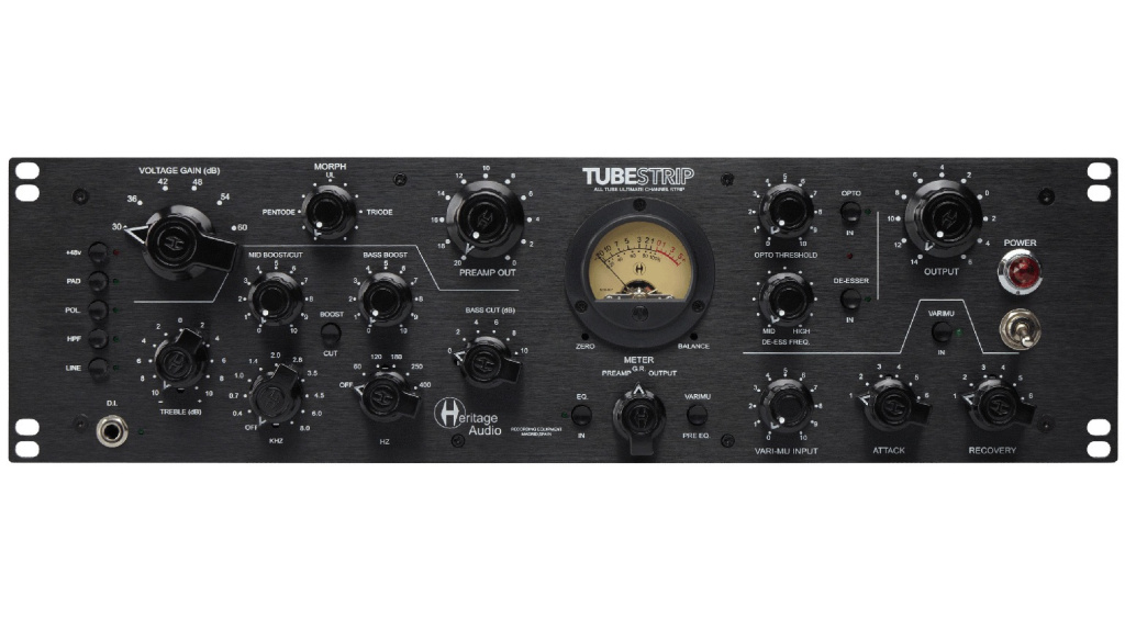 Heritage Audio TUBESTRIP Main controls