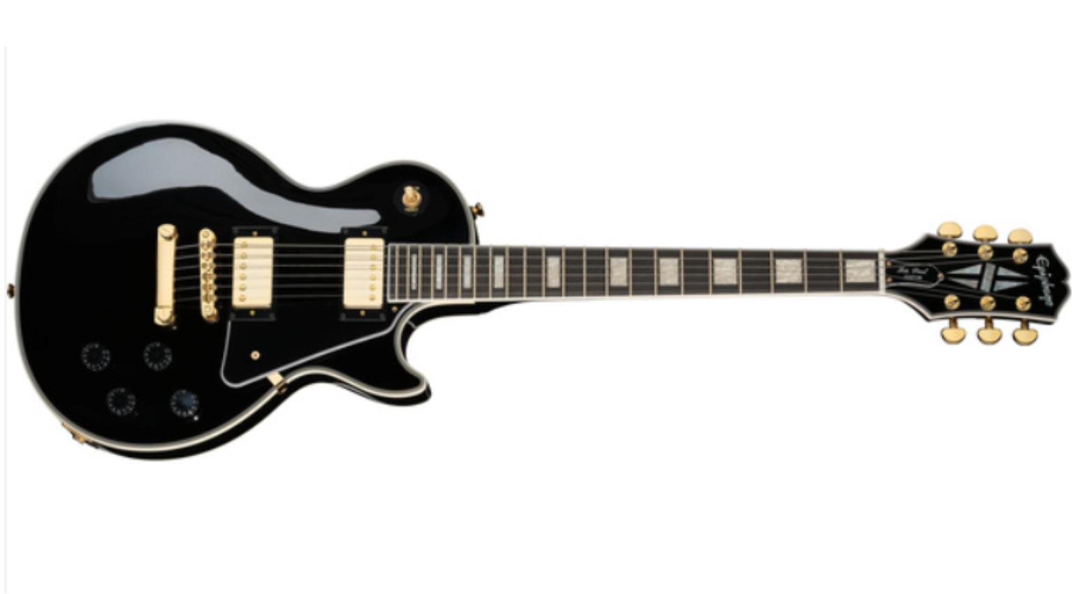 Epiphone Inspired by Gibson Custom Les Paul Custom Electric Guitar - Ebony
