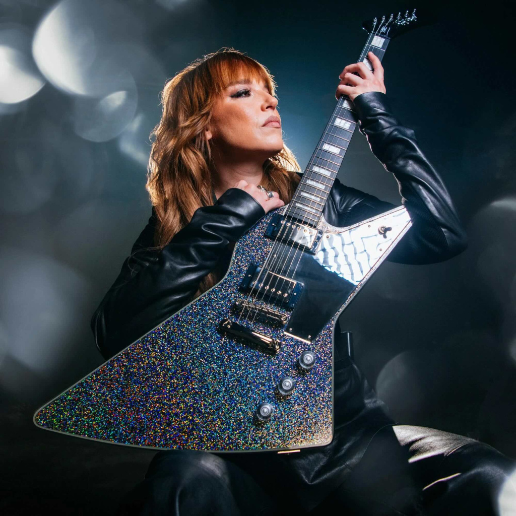 Epiphone Lzzy Hale Guitar in Black Diamond Holographic Sparkle