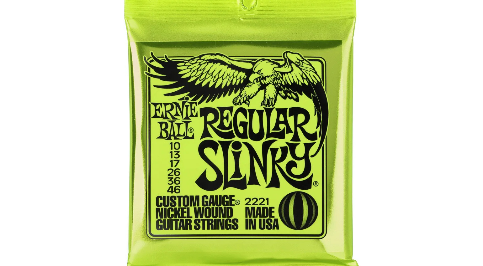 Ernie Ball 2221 Regular Slinky Electric Guitar Strings - .010-.046
