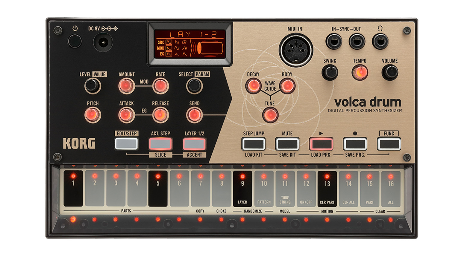 Korg Volca Drum Physical Modeling Drum Synthesizer
