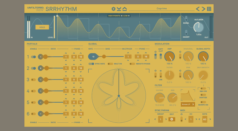 Unfiltered Audio Sinusoidal Run Rhythm: A Microtemporal Rhythmic Processor