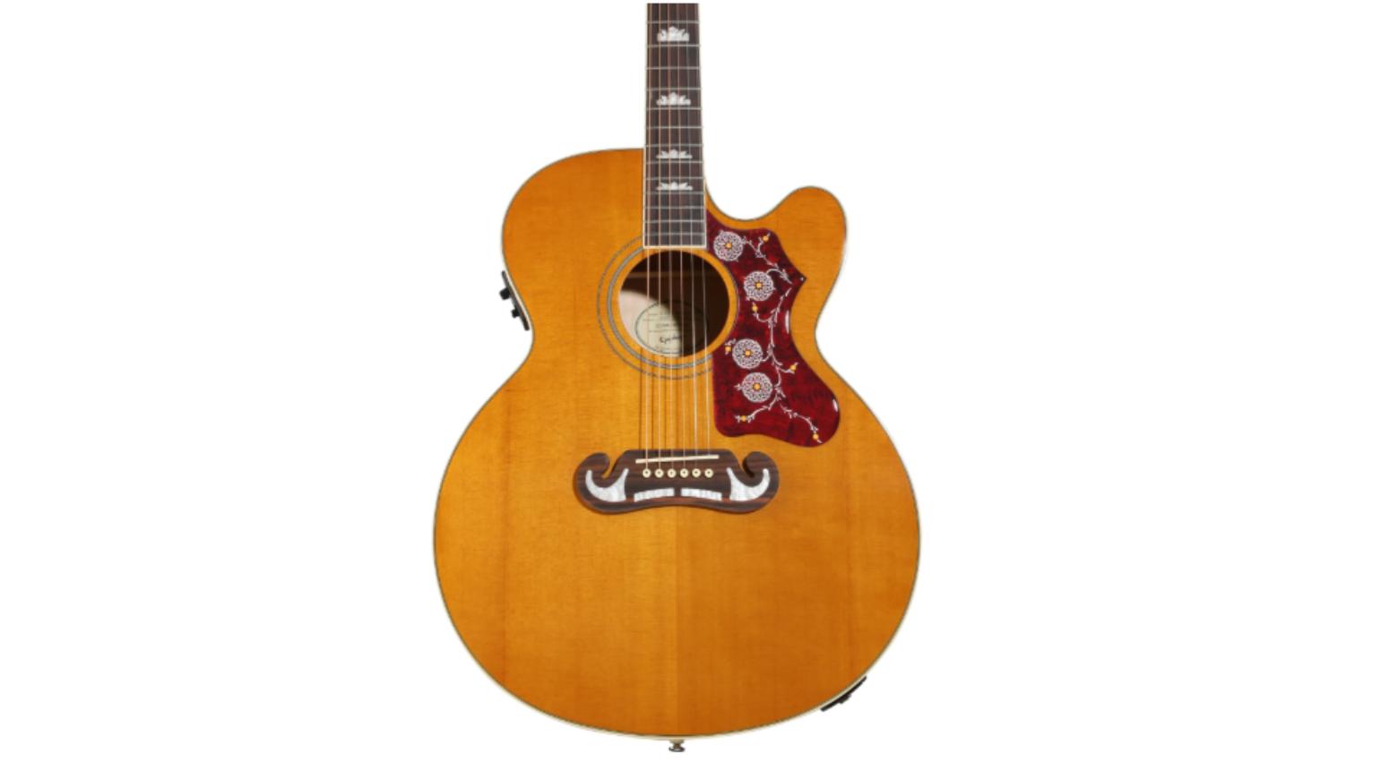 Epiphone J-200 Studio EC Acoustic-electric Guitar - Antique Natural
