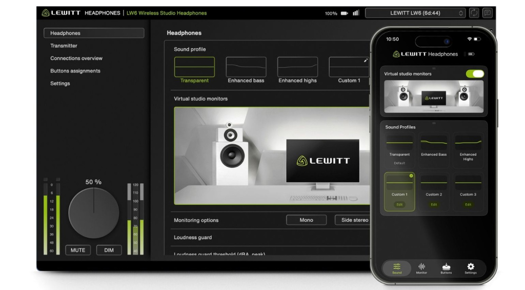 The control software for the computer and smartphone