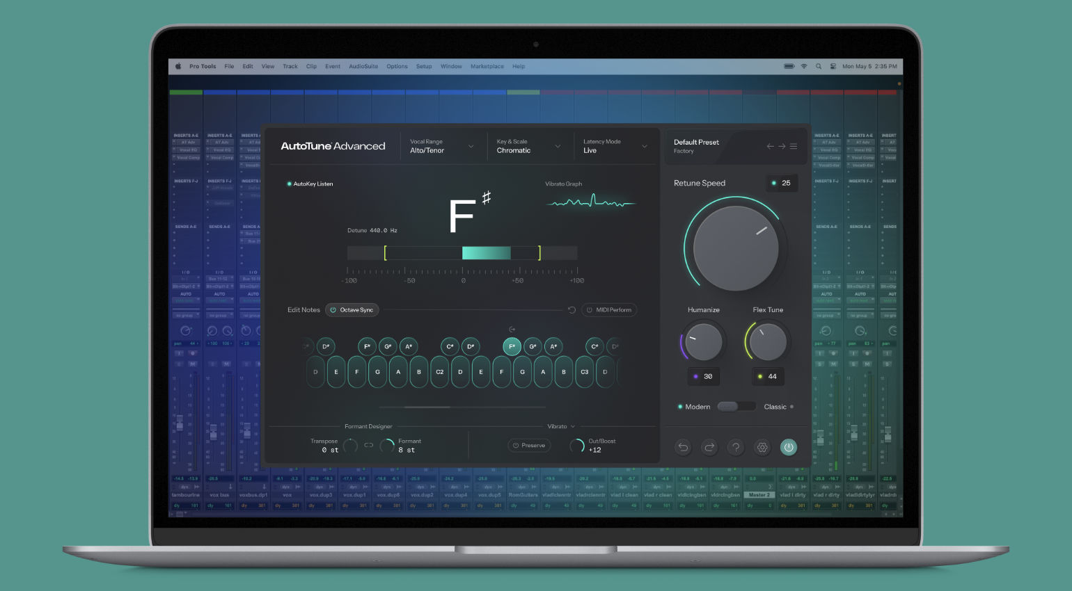 Antares AutoTune Advanced: Even Controls and Preserves Vibrato!