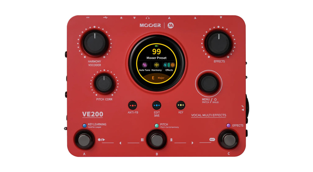 MOOER VE200 Main controls