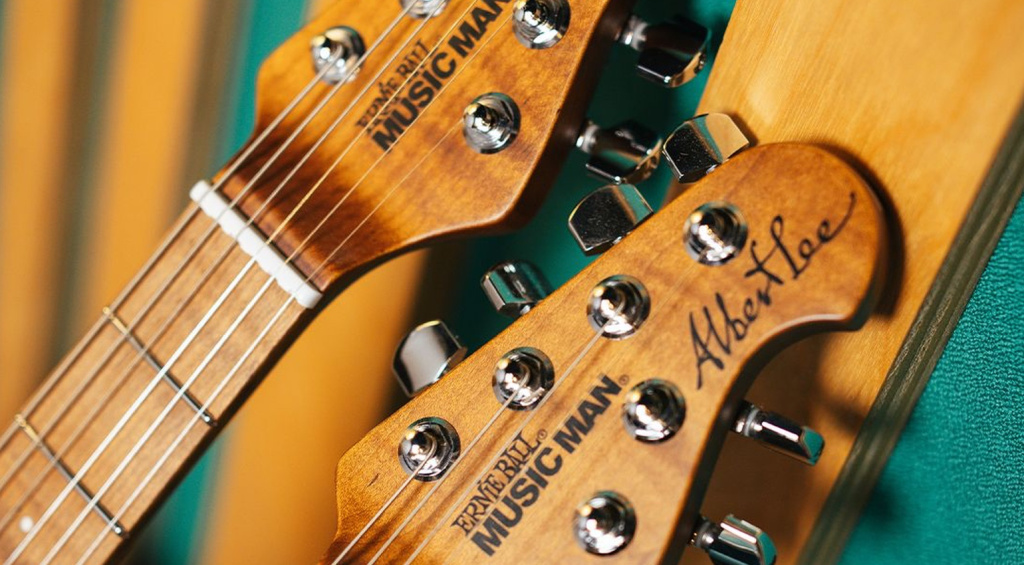 Music Man Albert Lee HSS headstocks