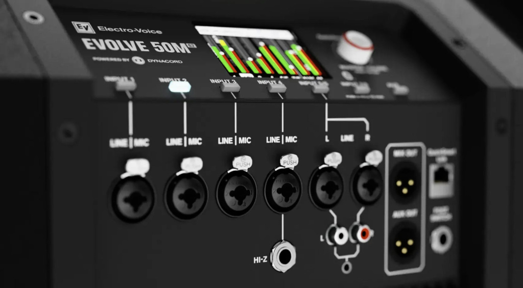 Electro-Voice EVOLVE 50M G2 Inputs